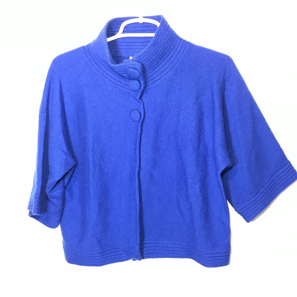 Chico’s 100% wool blue cardigan